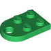 LEGO vert assiette 2 x 3 avec Arrondi Fin et Épingle Trou (3176)