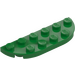 LEGO Green Plate 2 x 6 with Rounded Corners (18980)