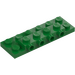 LEGO Green Plate 2 x 6 x 0.7 with 4 Studs on Side (72132 / 87609)