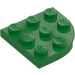 LEGO Green Plate 3 x 3 Round Corner (30357)