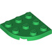 LEGO Green Plate 3 x 3 Round Corner (30357)