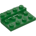 LEGO Groen Plaat 3 x 4 x 0.7 Afgerond (3263)