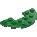 LEGO Grønn Plate 3 x 6 Rund Halv Sirkel med UtskjæRing (18646)