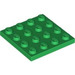 LEGO Grün Platte 4 x 4 (3031)