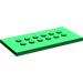 LEGO Green Plate 4 x 8 with Studs in Centre (6576)