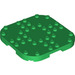 LEGO Green Plate 8 x 8 x 0.7 with Rounded Corners (66790)