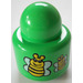 LEGO Vert Primo Rond Rattle 1 x 1 Brique avec 4 bees (2 groups of 2 bees) (31005)