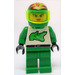 LEGO Green Racer with Crocodile design Minifigure