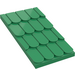 LEGO Groen Roof Helling 4 x 6 zonder Top Gat (4323)