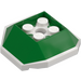 LEGO Verde Shell con Bianco Parte inferiore (67013)