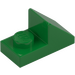 LEGO Green Slope 1 x 2 (45°) with Plate (15672 / 92946)