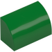 LEGO Verde Pendenza 1 x 2 Curvo (37352 / 98030)