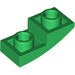 LEGO Green Slope 1 x 2 Curved Inverted (24201)