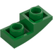 LEGO Groen Helling 1 x 2 Gebogen Omgekeerd (24201)