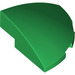 LEGO Green Slope 1 x 3 x 3 Curved Round Quarter  (76797)