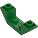 LEGO Grün Schrägstein 1 x 4 (45°) Doppelt Invers mit Open Mitte (32802)