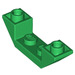 LEGO Grün Steigung 1 x 4 (45°) Doppelt Invertiert mit Open Center (32802)