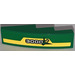 LEGO Green Slope 1 x 4 Curved with 3000 and Corn Logo on Yellow Stripe Sticker (11153)