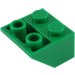 LEGO vert Pente 2 x 2 (45°) Inversé avec entretoise plate en dessous (3660)