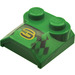 LEGO Verde Con pendiente 2 x 2 x 0.7 Curvo con &quot;3&quot; sin extremo curvado (41855 / 42347)