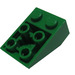 LEGO Vert Pente 2 x 3 (25°) Inversé avec des connexions entre les tenons (2752 / 3747)