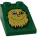 LEGO Grün Steigung 2 x 3 (25°) mit McDonald&#039;s Gelb Monster Gesicht mit glatter Oberfläche (30474)