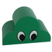 LEGO Green Slope 2 x 4 x 2 Curved with Rounded Top with Eyes (6216)