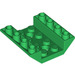 LEGO Groen Helling 4 x 4 (45°) Dubbele Omgekeerd met Open Midden (2 gaten) (4854 / 72454)