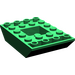 LEGO Groen Helling 4 x 6 (45°) Dubbele Omgekeerd (30183)
