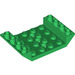 LEGO Vert Pente 4 x 6 (45°) Double Inversé avec Open Centre avec 3 trous (30283 / 60219)