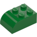 레고 녹색 경사 벽돌 2 x 3 ~와 함께 곡선형 탑 (6215)