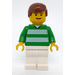 LEGO Groen Team Player met Number 11 op Terug Minifiguur