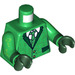 LEGO Green The Riddler with Dark Green Hat Minifig Torso (973 / 76382)