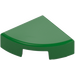LEGO Green Tile 1 x 1 Quarter Circle (25269)
