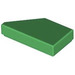 LEGO Green Tile 1 x 2 45° Angled Cut Right (5092)