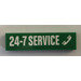 LEGO Green Tile 1 x 4 with 24-7 Service Sticker (2431)