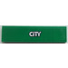 LEGO Vert Tuile 1 x 4 avec &#039;CITY&#039; Autocollant (2431)