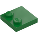 LEGO Green Tile 2 x 2 with Studs on Edge (33909)