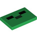 LEGO Green Tile 2 x 3 with Rectangles (Creeper Face) (26603 / 66772)