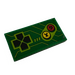 LEGO Green Tile 2 x 4 with Arcade Game Controls Sticker (87079)