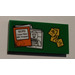LEGO Groen Tegel 2 x 4 met &quot;GCPD&quot; en picture Sticker (87079)