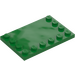 LEGO Green Tile 4 x 6 with Studs on 3 Edges (6180)