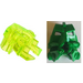 LEGO Zelená Toa Head with Transparent Neon Green Toa Eyes/Brain Stalk