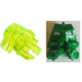 LEGO Green Toa Head with Transparent Neon Green Toa Eyes/Brain Stalk