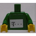 LEGO Vert Town Torse avec &#039;.T...&#039; (Telekom) Autocollant (973)