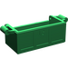 LEGO Groen Treasure Chest Onderzijde met slots aan de achterkant (4738 / 54195)