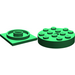 LEGO Grün Turntable 4 x 4 Base mit Same Color oben (3403 / 73603)