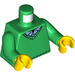 LEGO Green V-Neck Sweater Minifig Torso (973 / 76382)