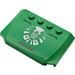 LEGO Green Wedge 4 x 6 Curved with S.H.I.E.L.D. Logo Sticker (52031)