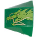 LEGO Green Wedge Curved 3 x 4 Triple with Dragon Head (Left) Sticker (64225)